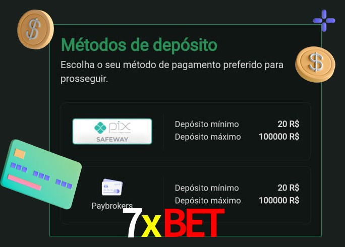 O cassino 7xbet oferece uma grande variedade de métodos de pagamento